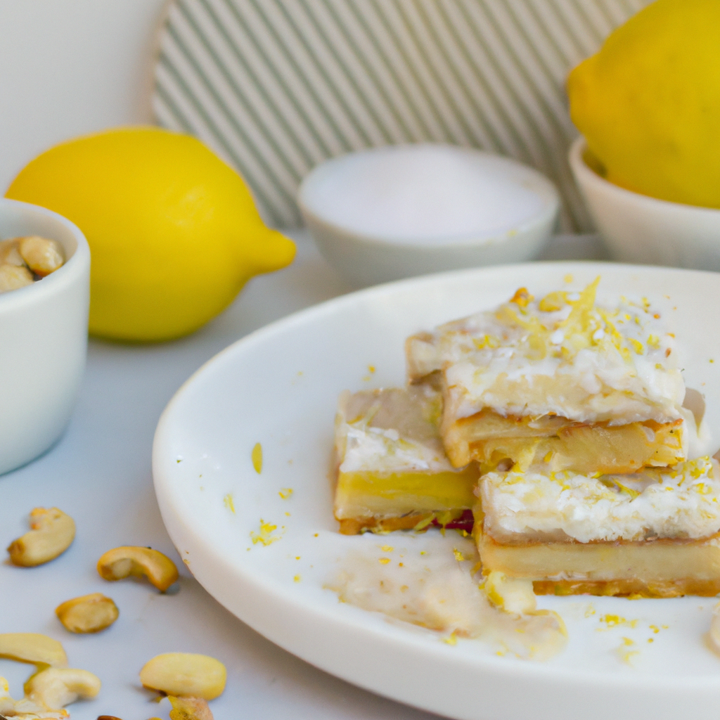 Scrumptious Lemon Cashew Bars Recipe: A Family-Favorite Springtime Dessert